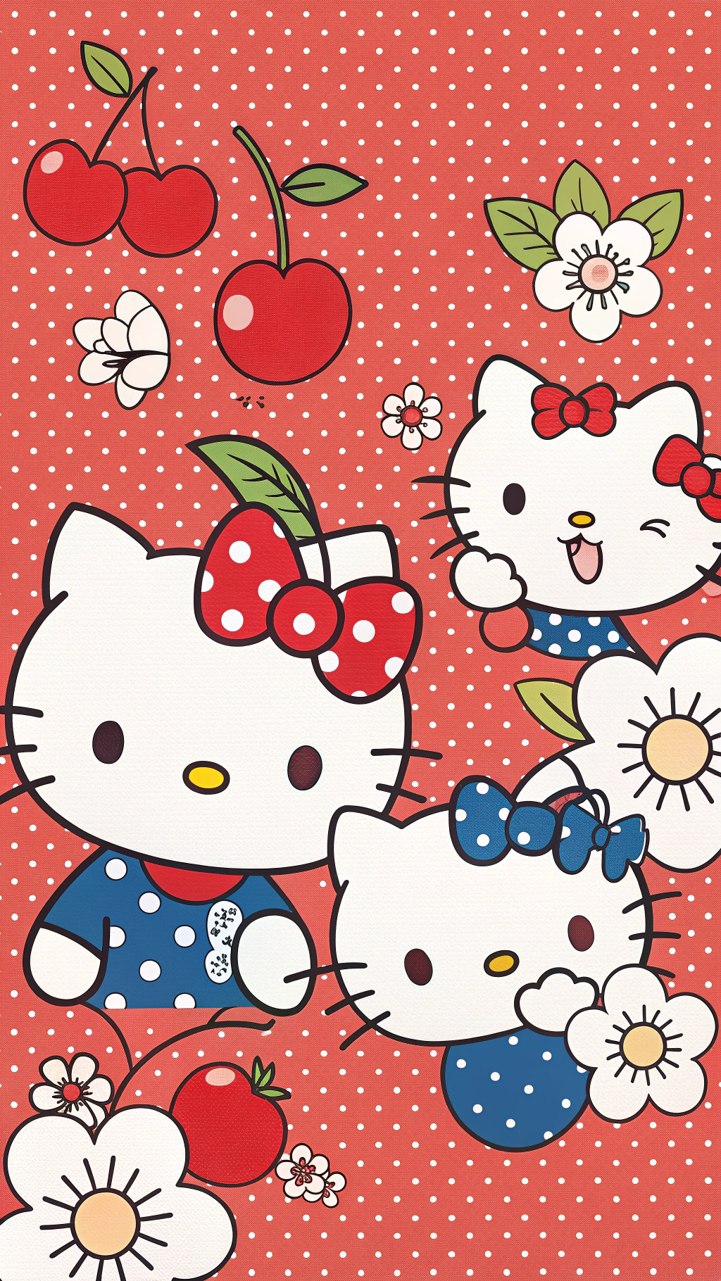 Søt Hello Kitty Moro Bakgrunner