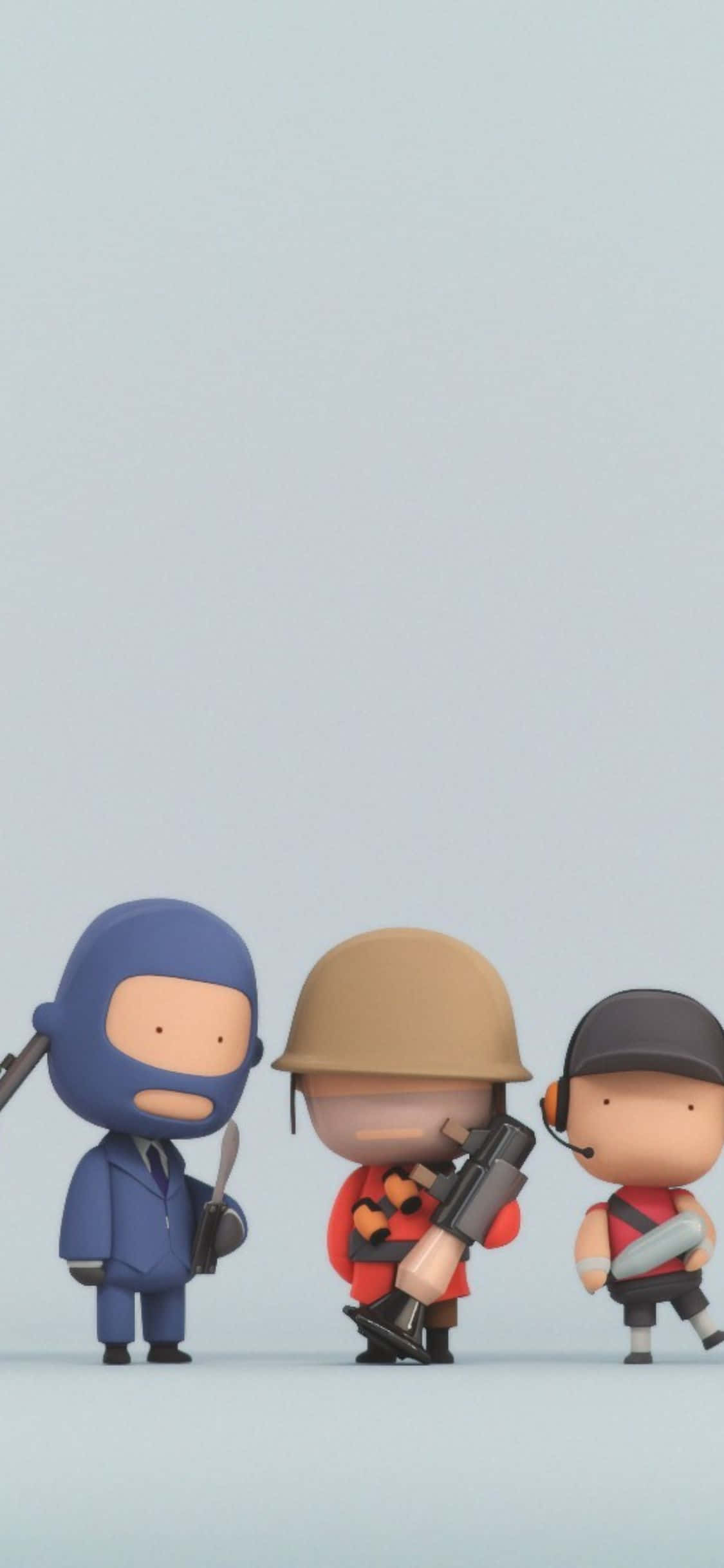 Søt iPhone XS Team Fortress 2 Bakgrunn Bakgrunner