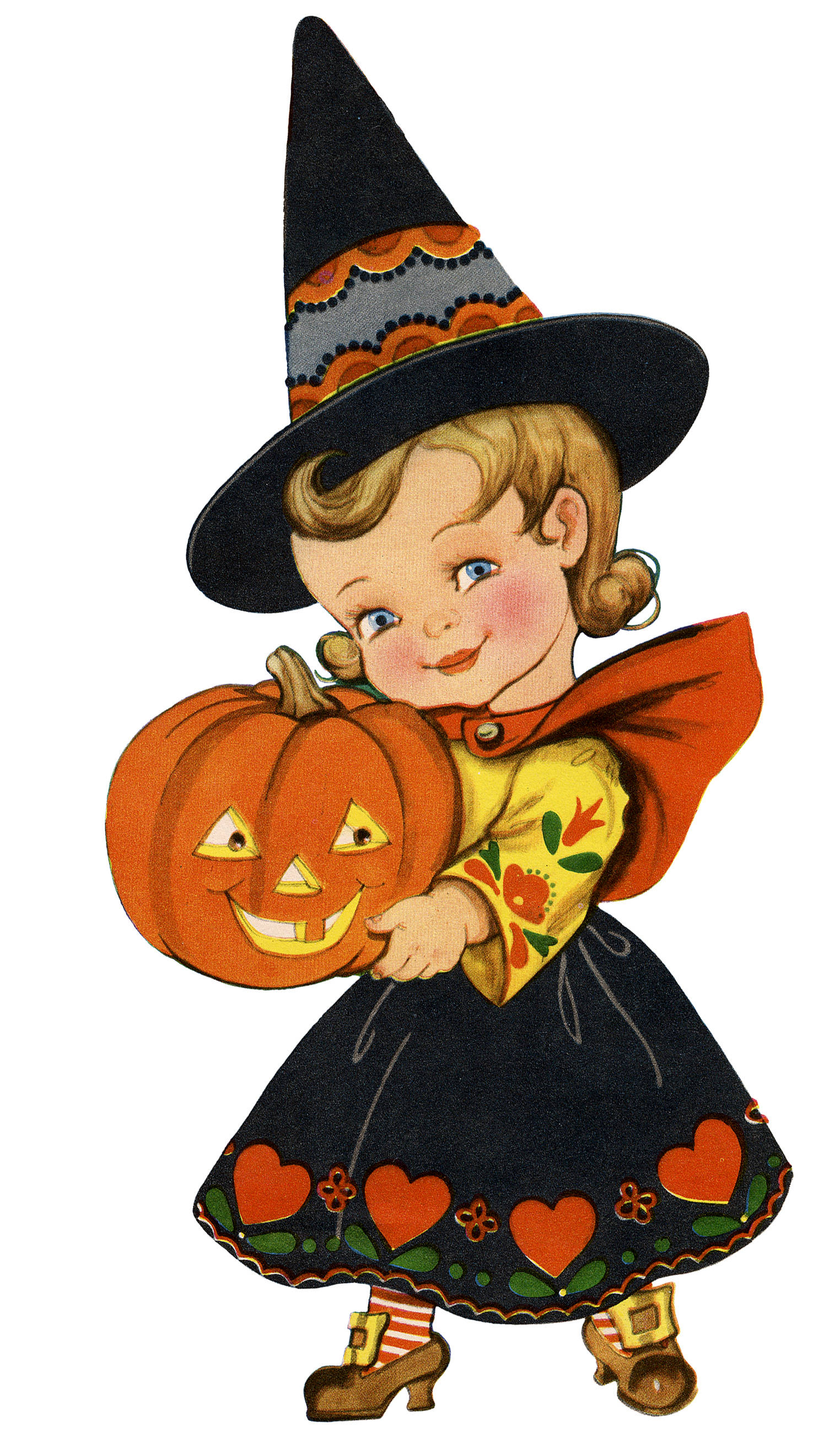 Søt jente til Halloween iPhone Bakgrunner