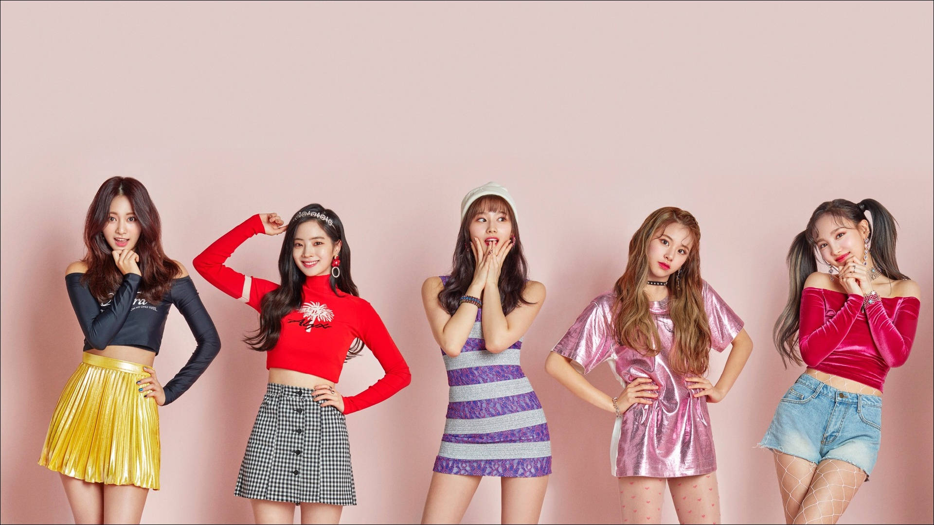 Søt K-Pop jentegruppe Twice Bakgrunner