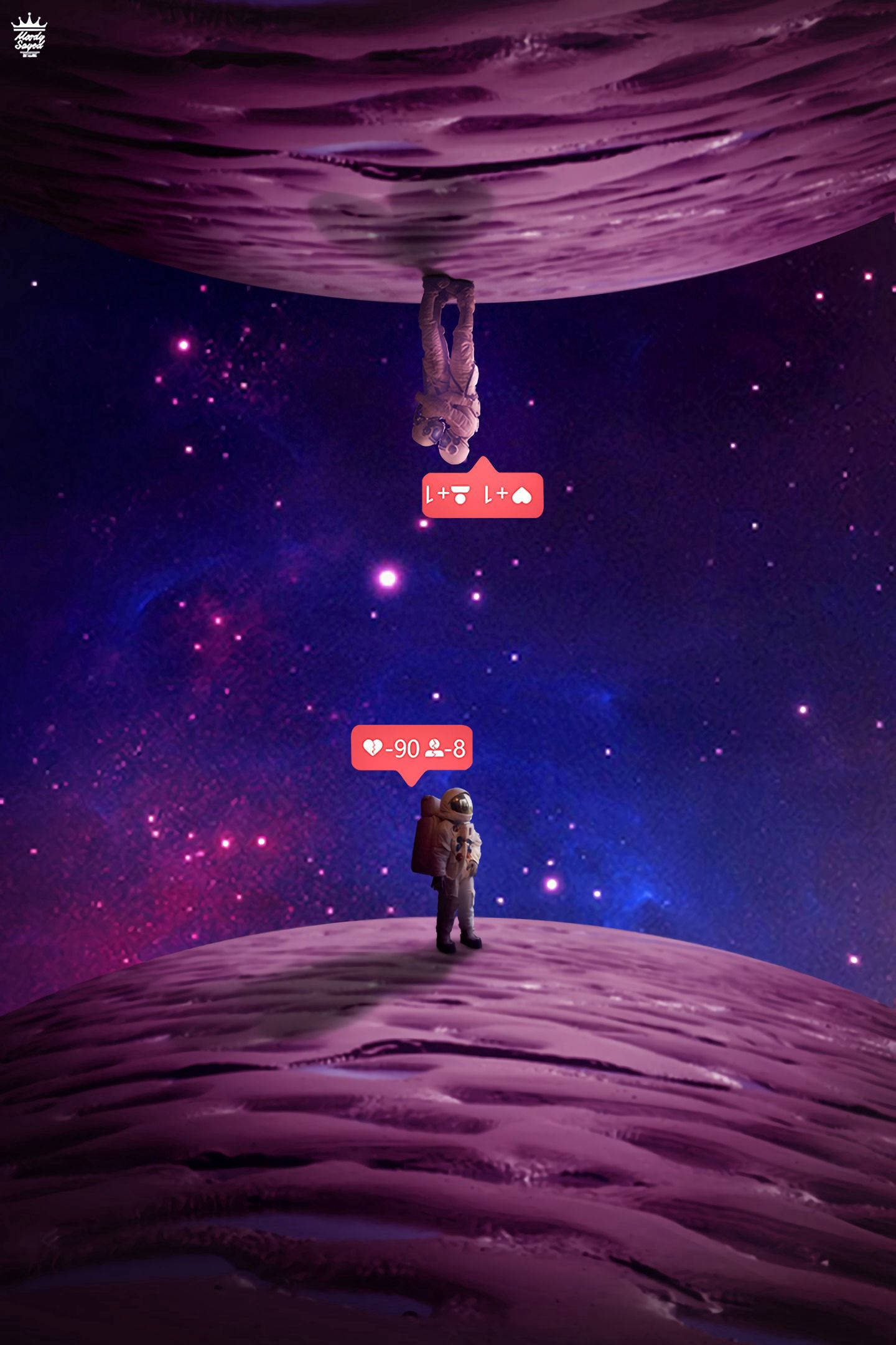 Søt lilla planet Bakgrunner