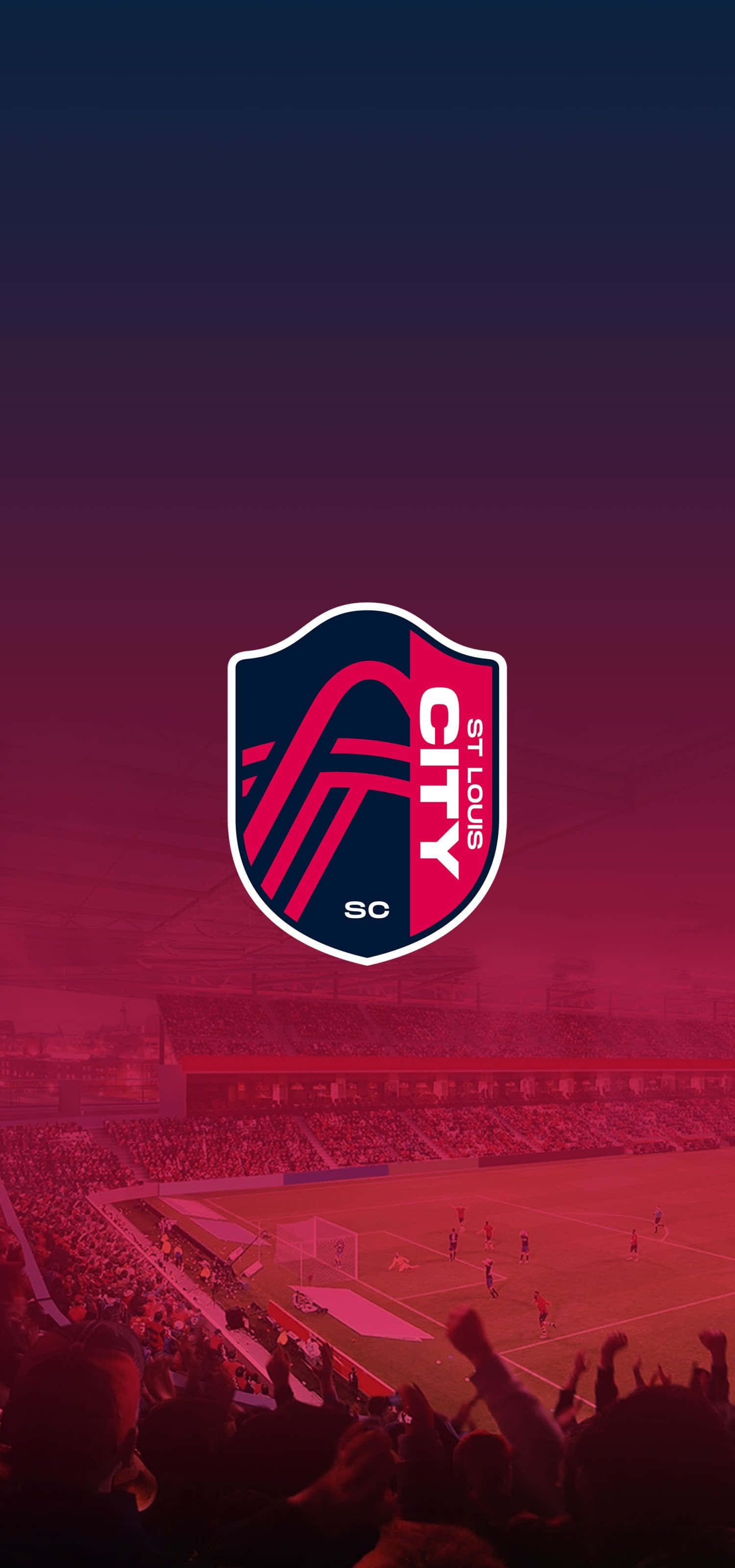 St. Louis City SC Fotball Rosa Bilde Bakgrunner