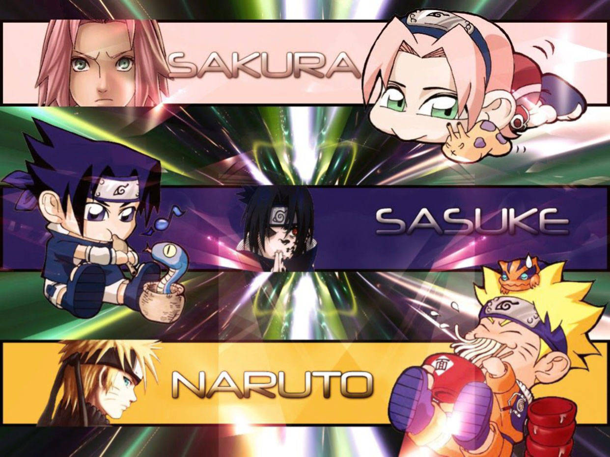 Søt Naruto Kreativ Kunst Bakgrunner