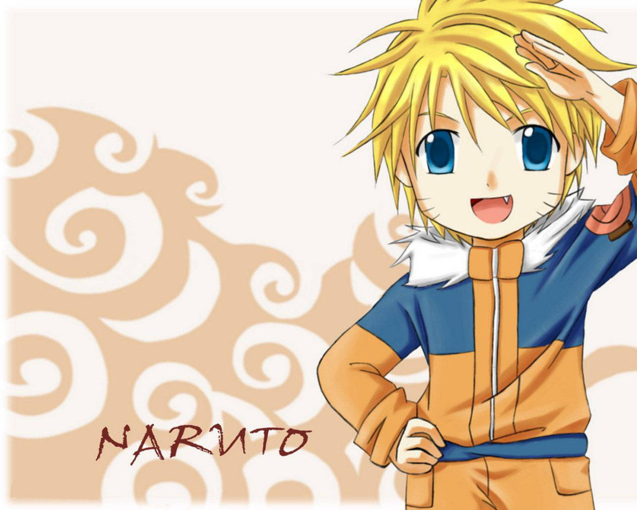 Søt Naruto-tegneserieplakat Bakgrunner