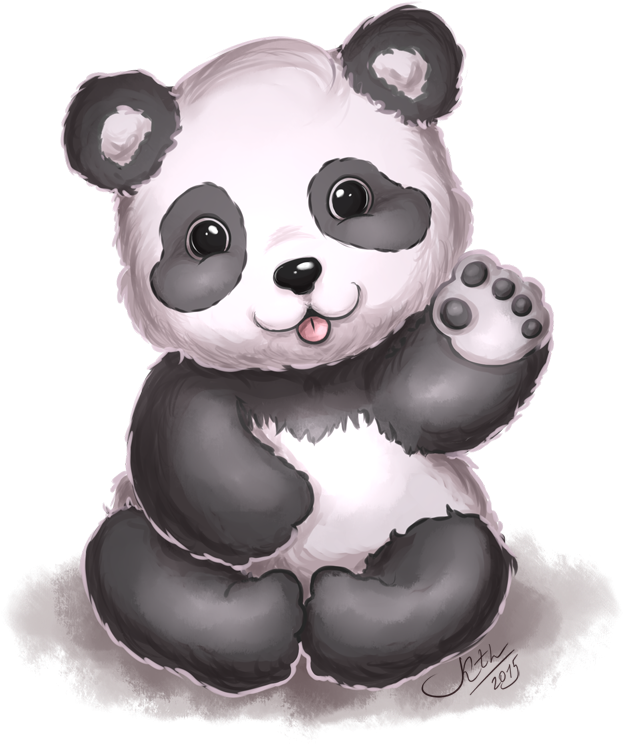 Søt panda-illustrasjon Bakgrunner