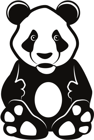 Søt panda-tegning Bakgrunner