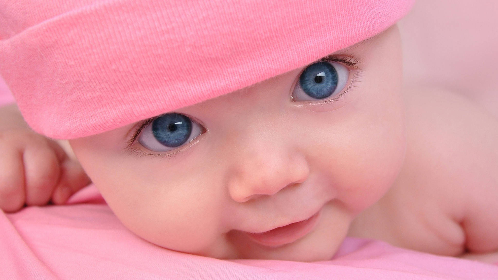 Søt rosa baby Bakgrunner