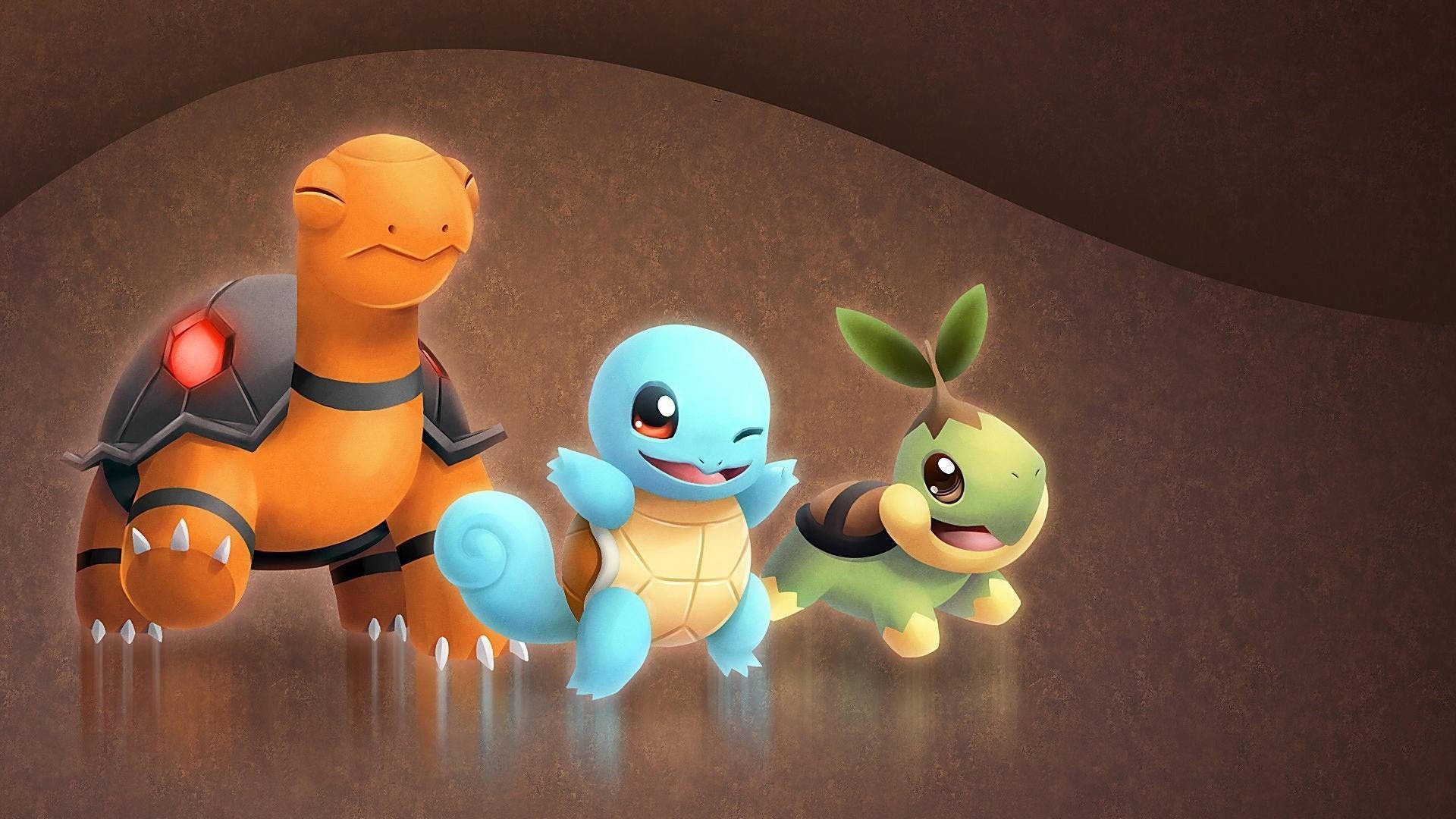 Søt skilpadde Pokemon Bakgrunner