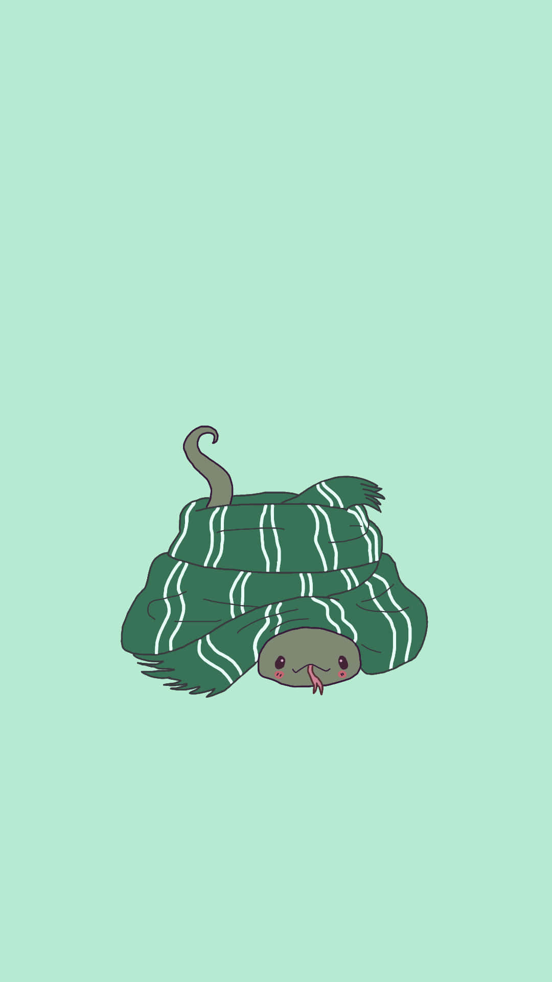Søt Slytherin-slange med skjerf Bakgrunner