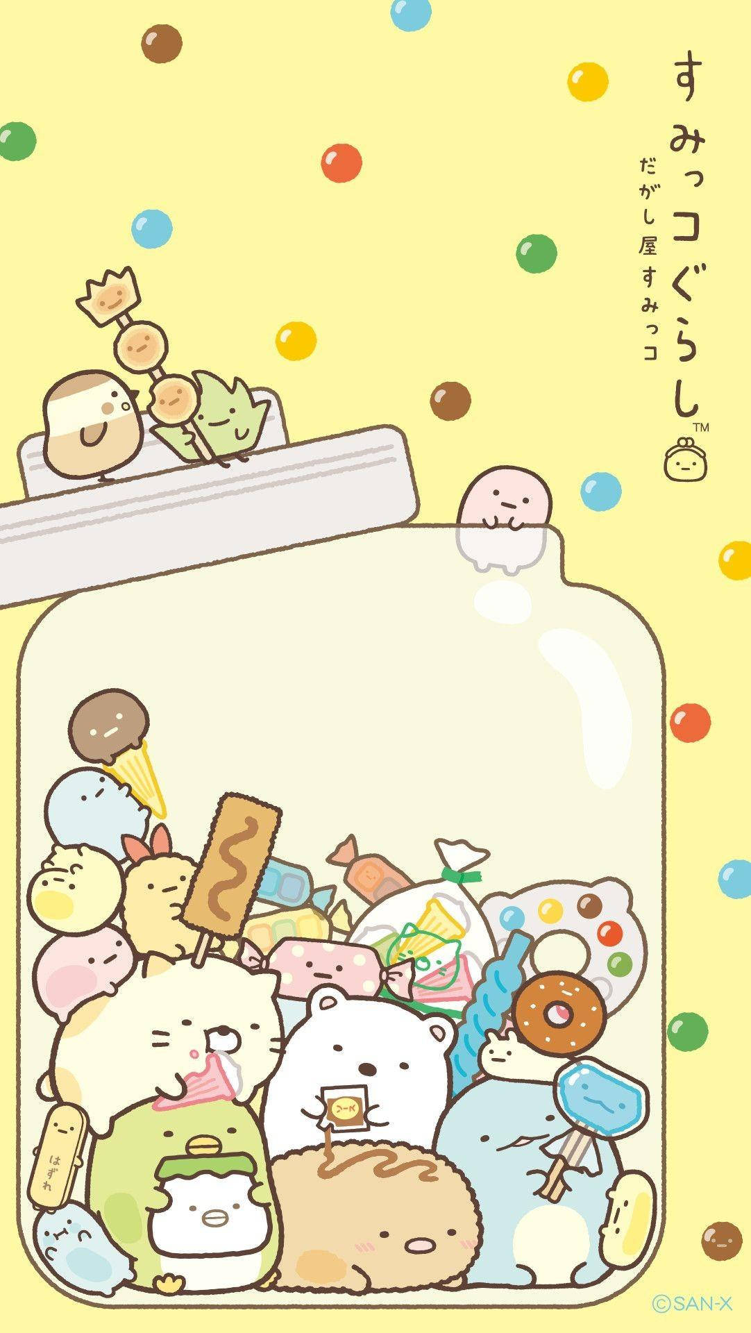 Søt Sumikko Gurashi estetisk telefon Bakgrunner