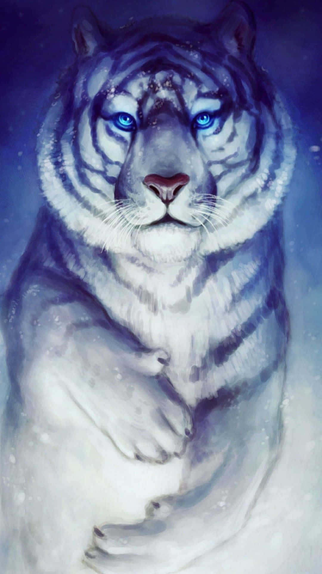 Søt Tiger Kul Kunst Bilde Bakgrunner