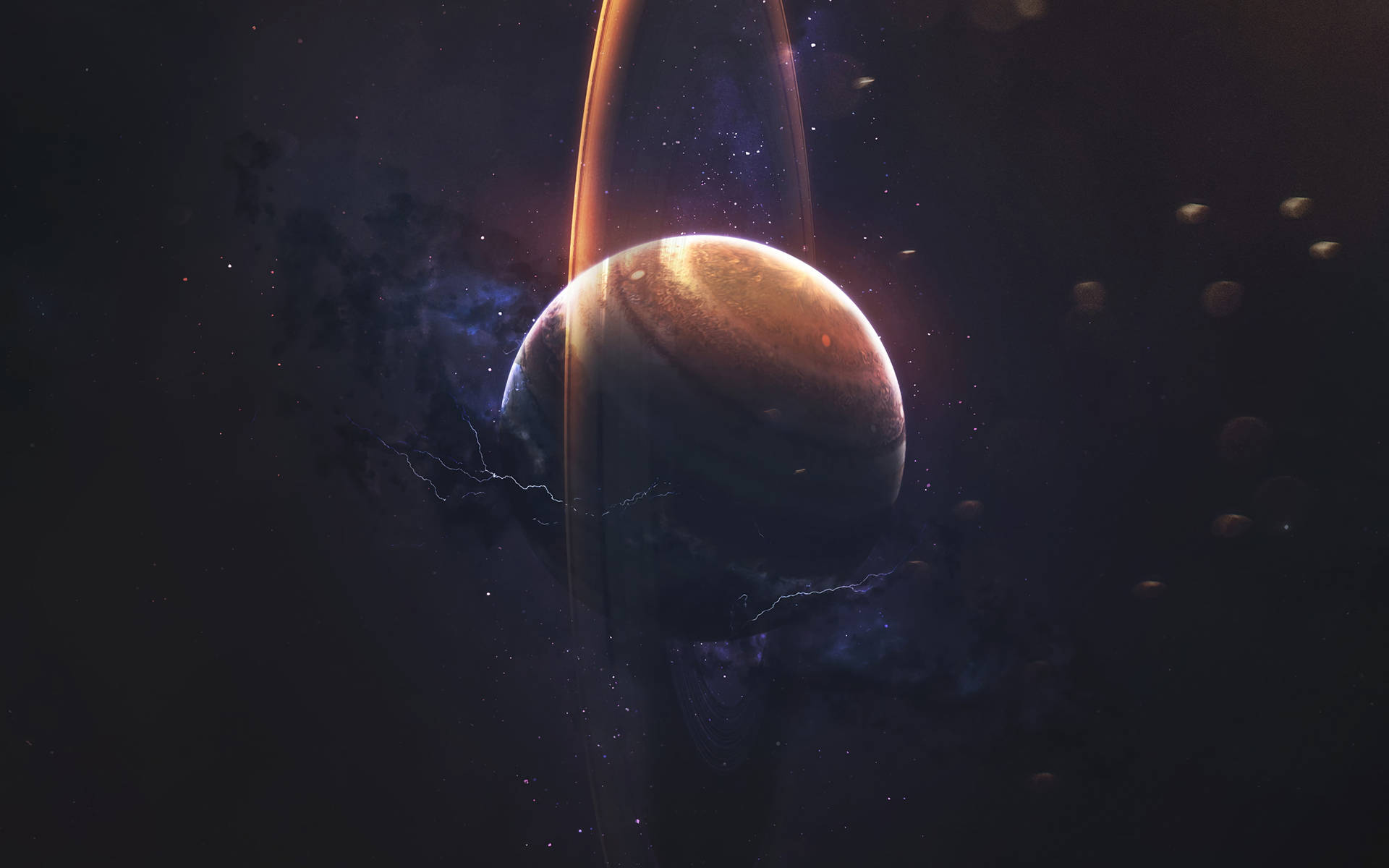 Stående Saturn 4K