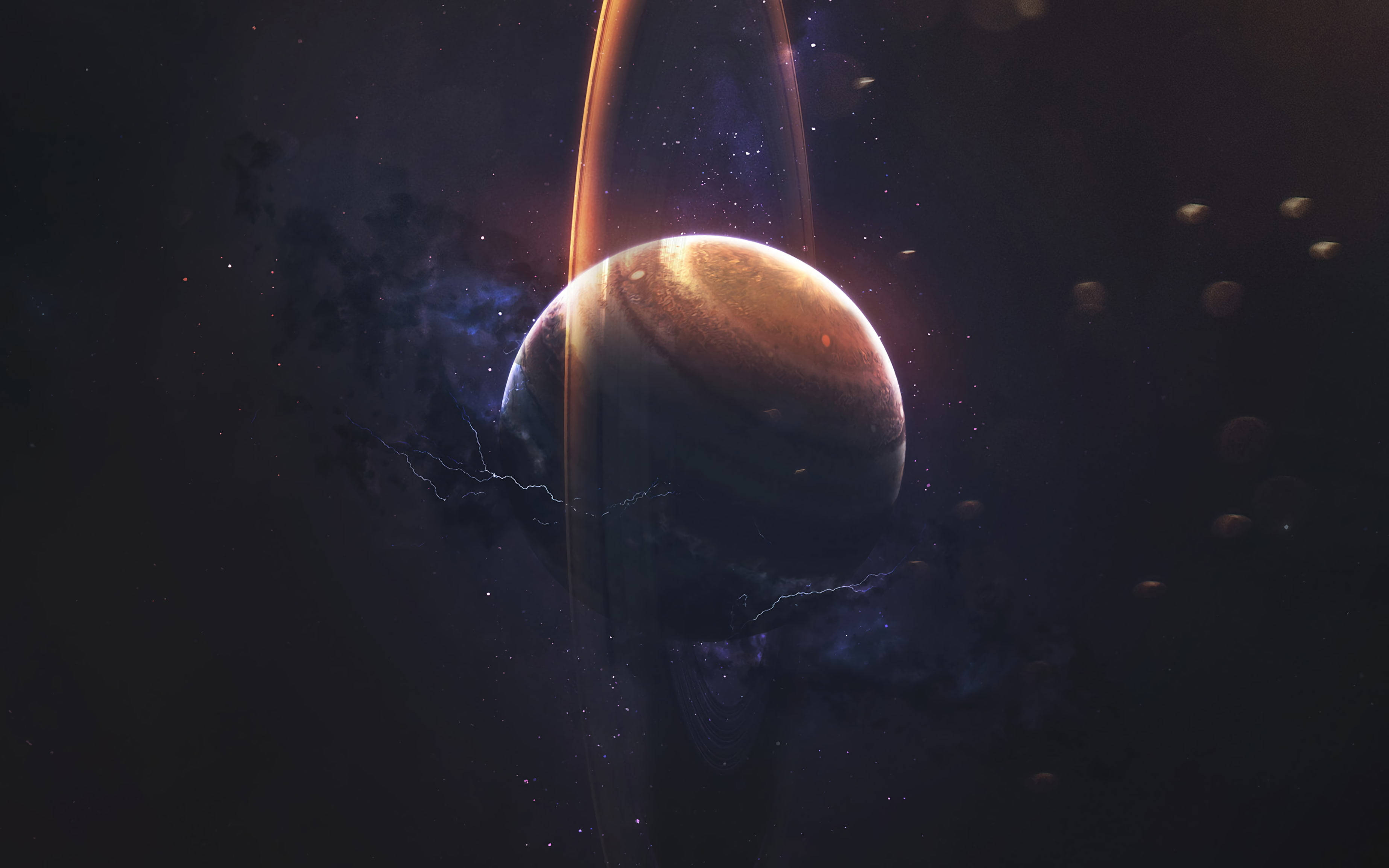 Stående Saturn 4K Bakgrunner