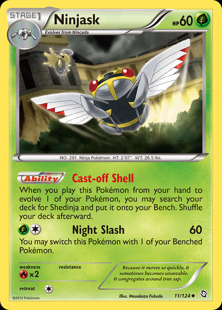 Stage 1 Ninjask-samlekort Bakgrunner