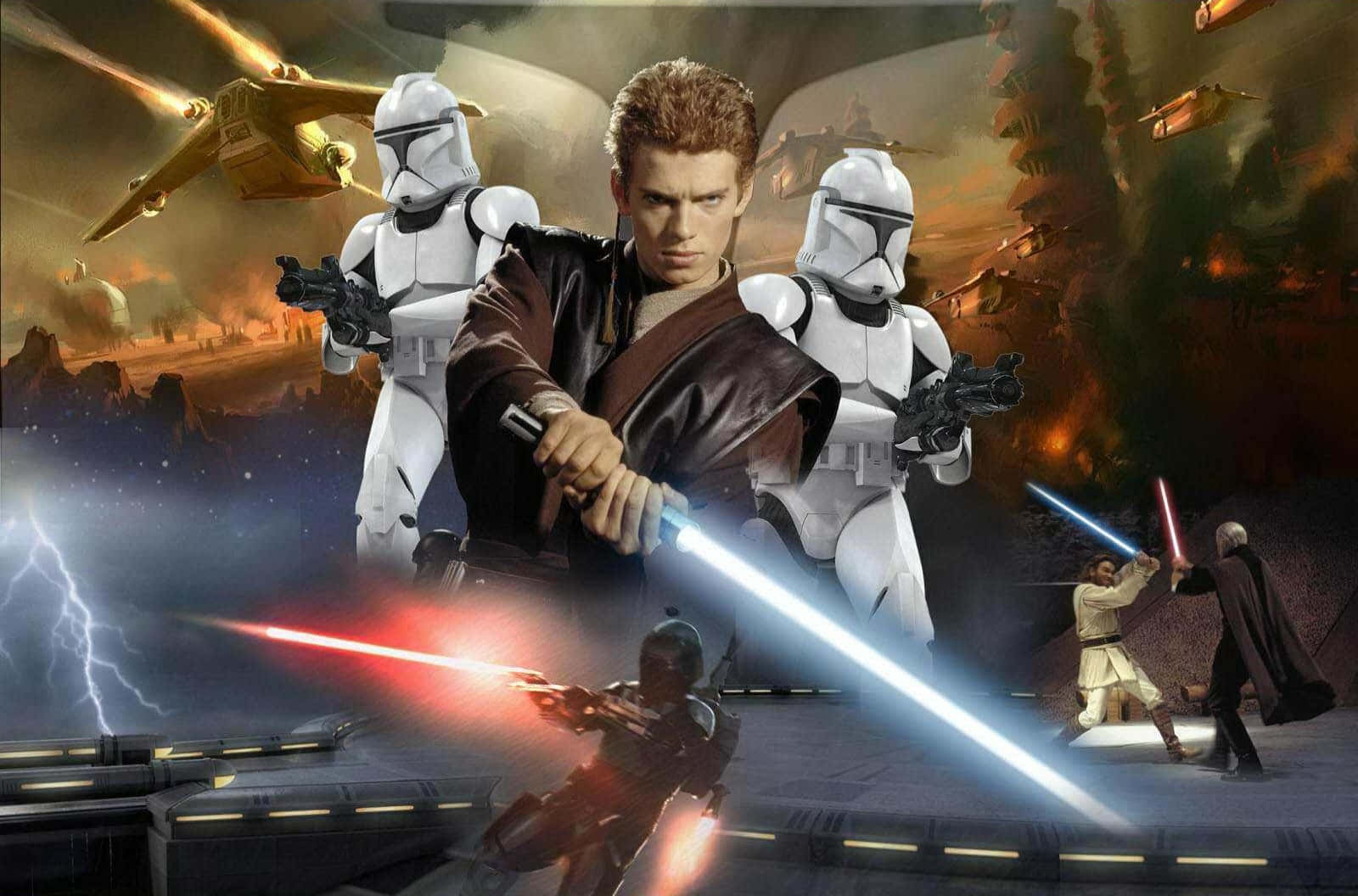 Star Wars Prequel Trilogi Kollasjebilde Bakgrunner