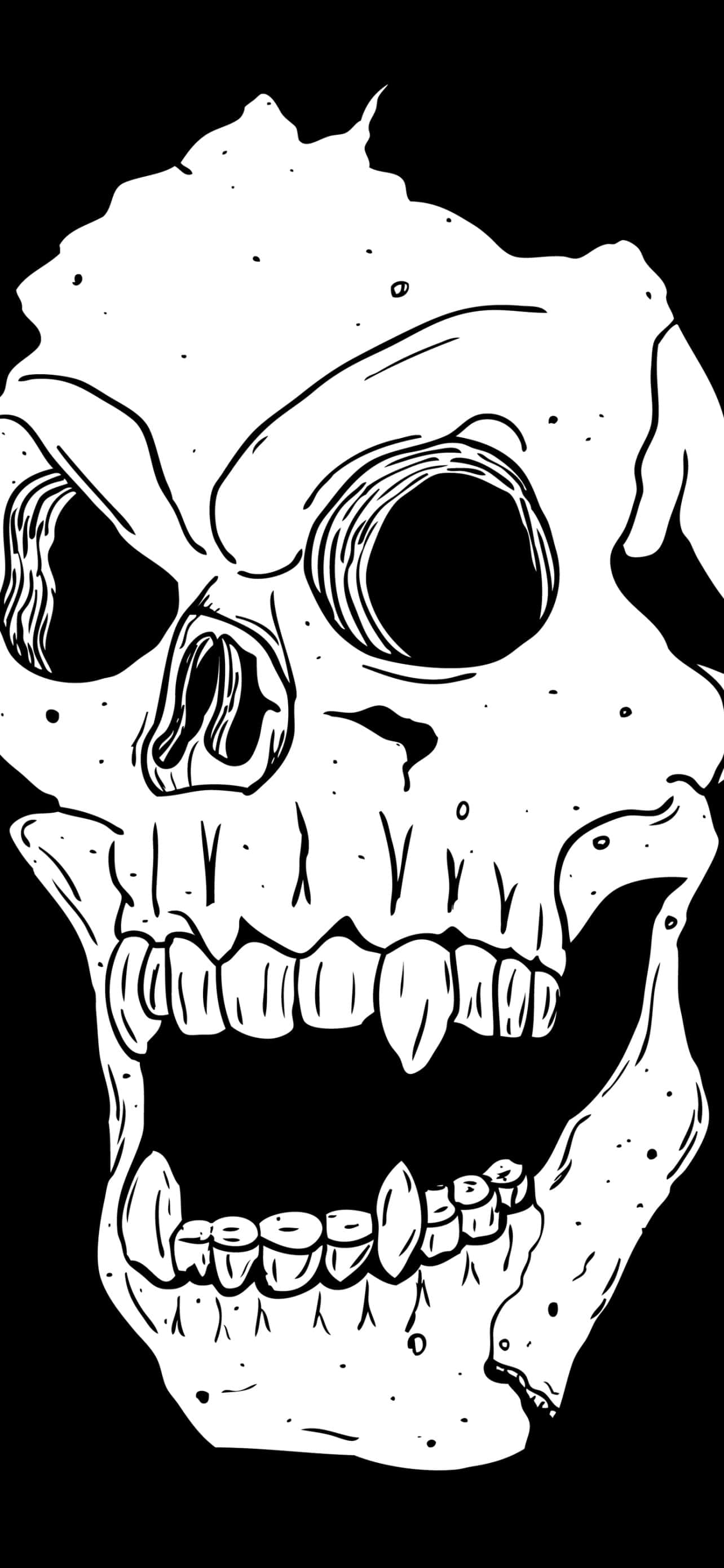 Start samtalen med Skull Phone Bakgrunner