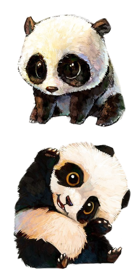 Søte_ Animerte_ Panda_ Par Bakgrunner