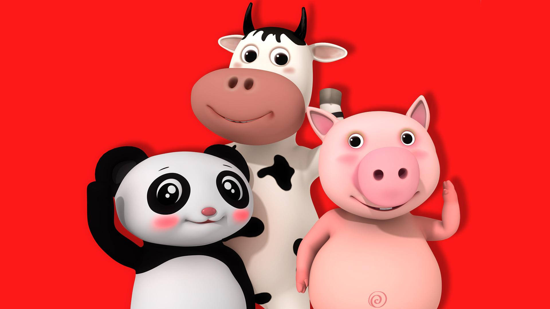 Søte dyr fra Little Baby Bum Bakgrunner