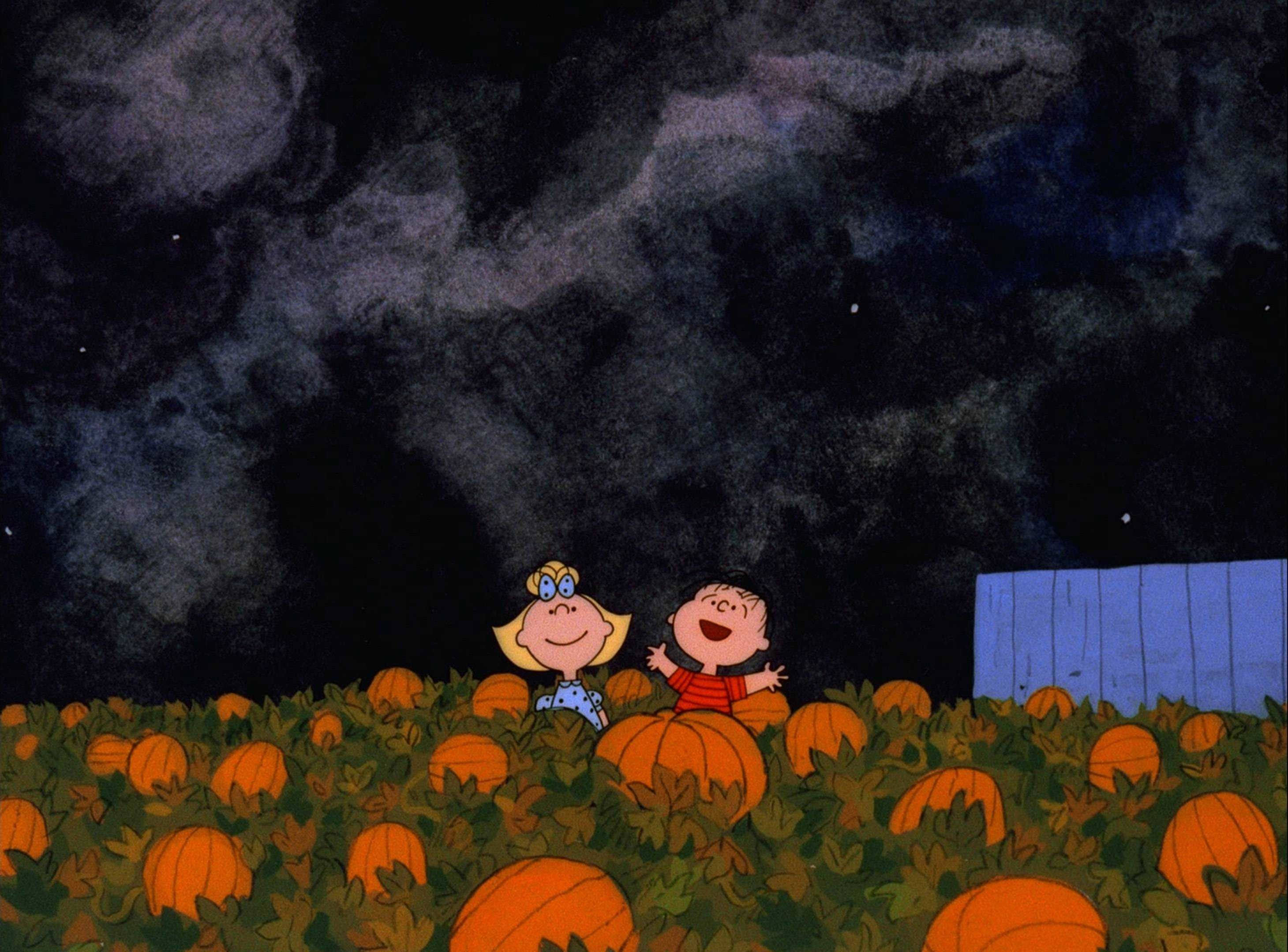 Søte estetiske Halloween Peanuts-figurer Bakgrunner