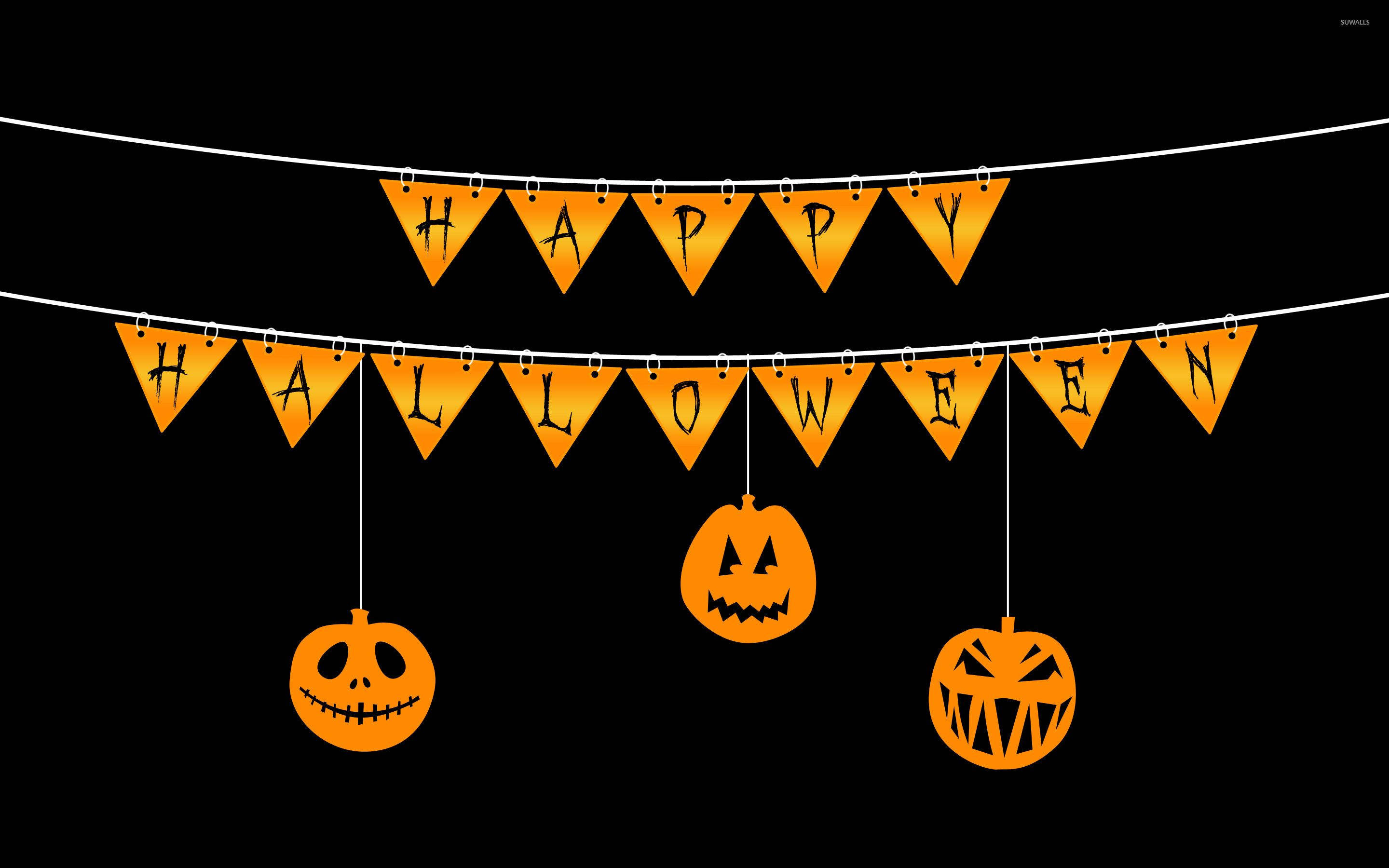 Søte estetiske Halloween-vimpler Bakgrunner