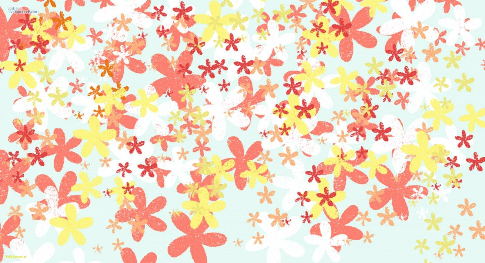 Søte jentete blomster Bakgrunner