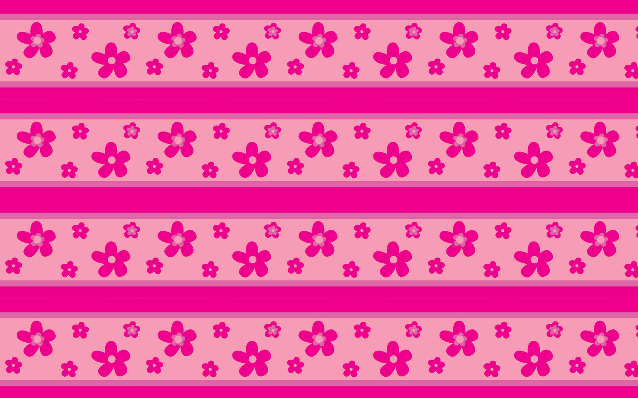 Søte rosa blomsterstriper Bakgrunner