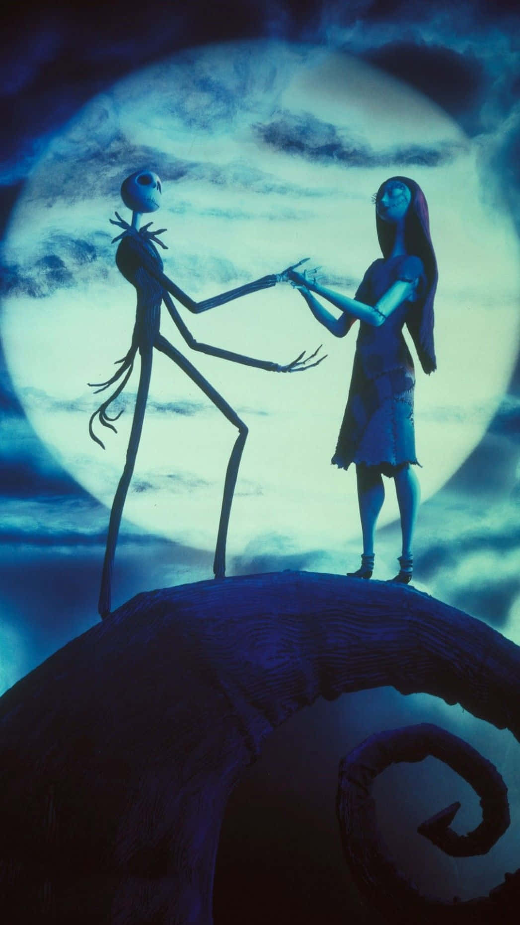 Søte Sally og Jack fra Nightmare Before Christmas Bakgrunner