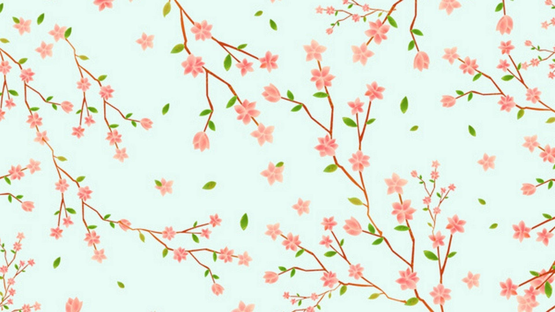 Søte vår digitale kirsebærblomster Bakgrunner
