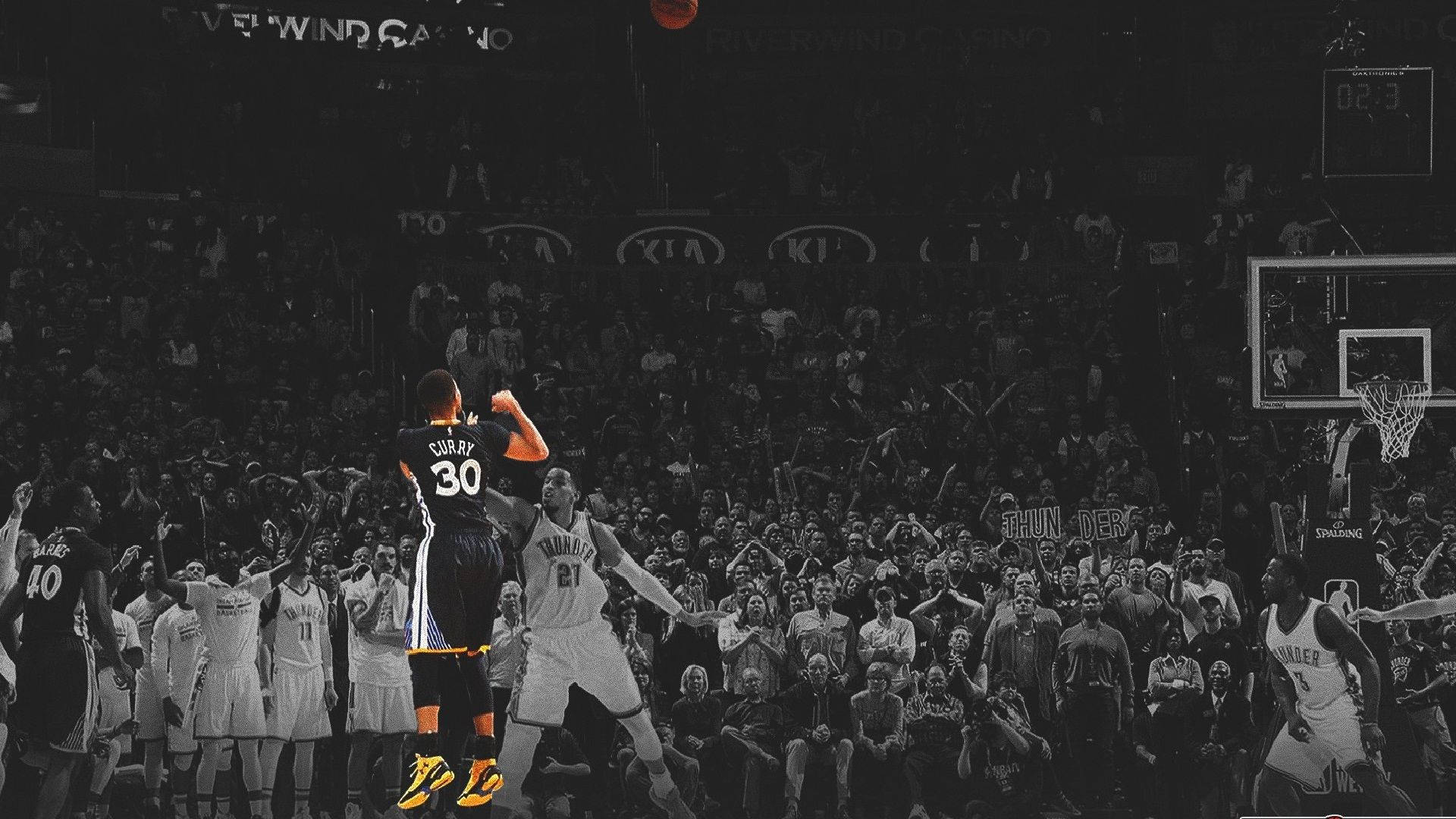 Stephen Curry NBA skrivebordsbakgrunn avfarget Bakgrunner