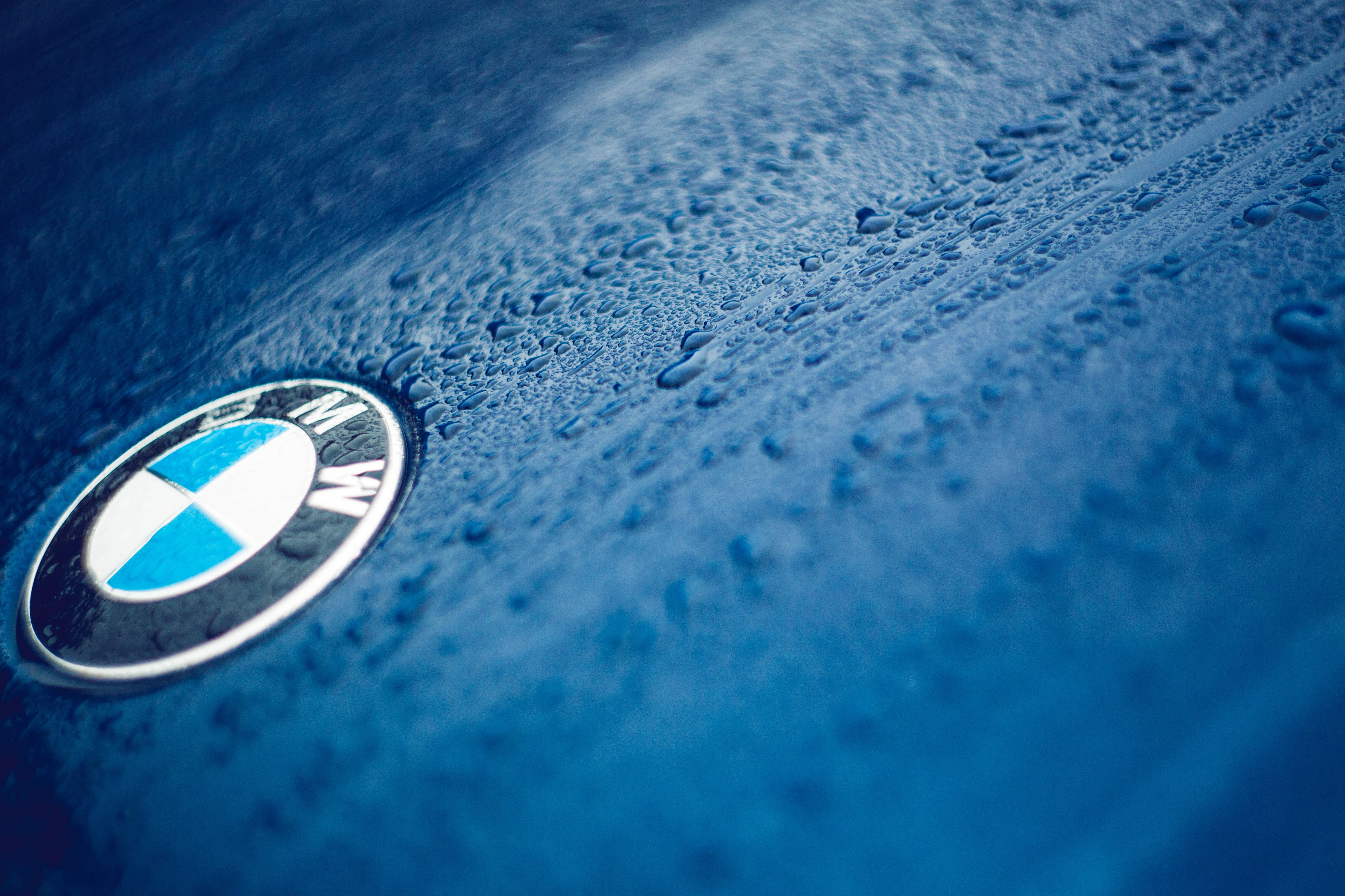 Stilig BMW bilmerke i blått Bakgrunner