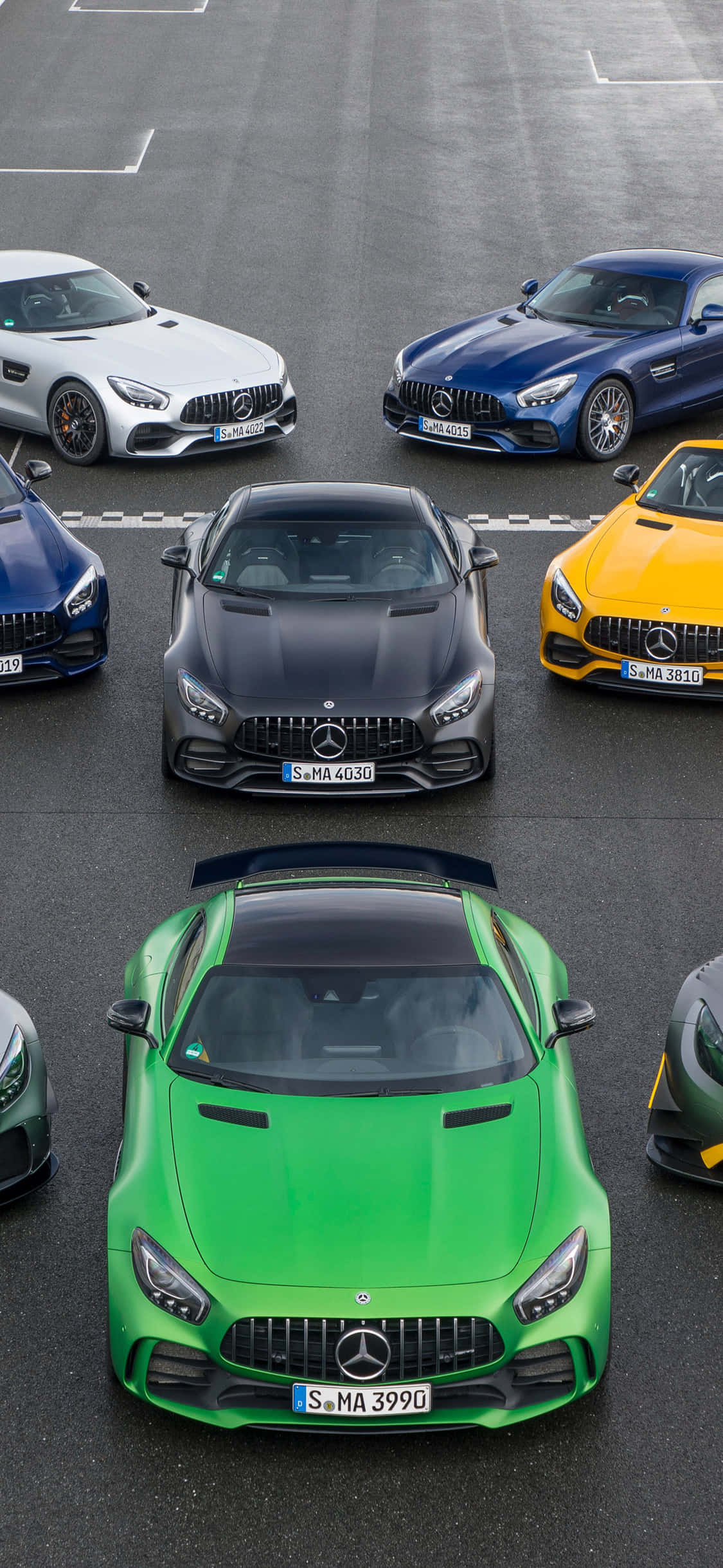 Stilig iPhone X-bakgrunn med AMG GT-R Bakgrunner