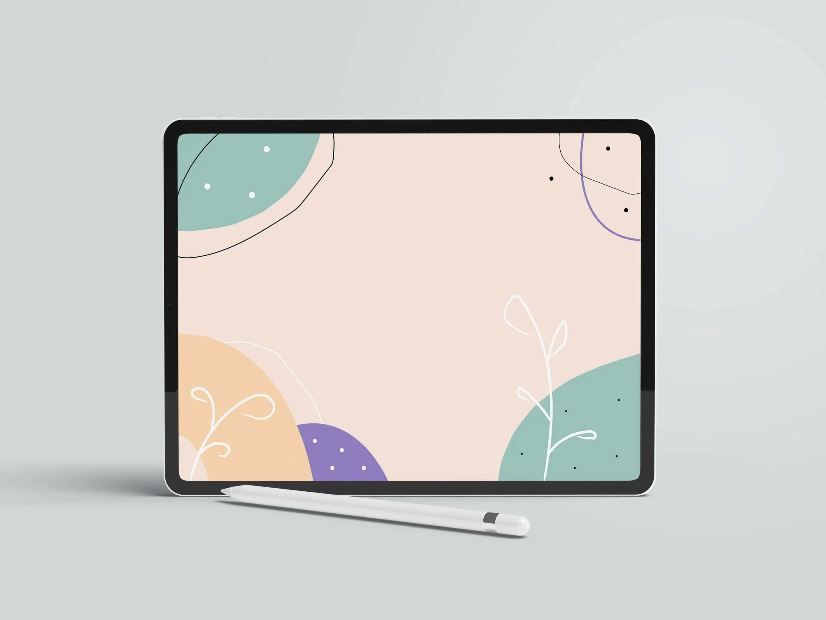 Stilig og moderne estetisk iPad Bakgrunner