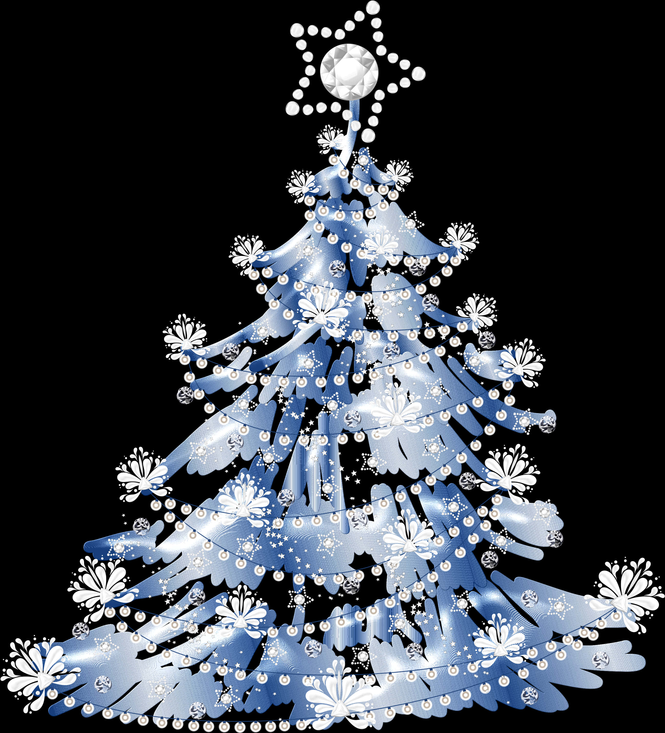 Stilisert blått juletre-illustrasjon Bakgrunner