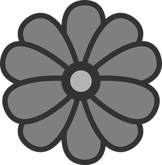 Stilisert grå blomstergrafikk Bakgrunner