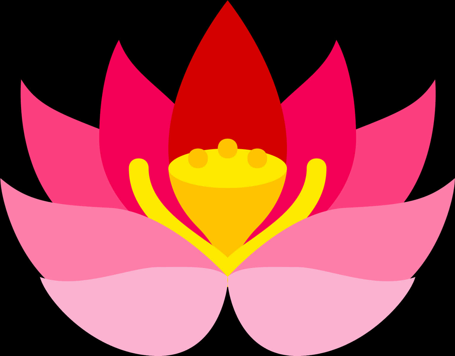 Stilisert lotusblomstillustrasjon Bakgrunner