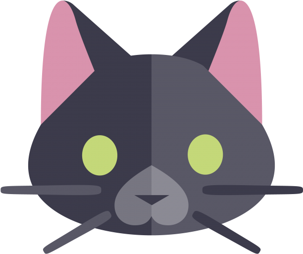 Stilisert svart katt grafikk Bakgrunner