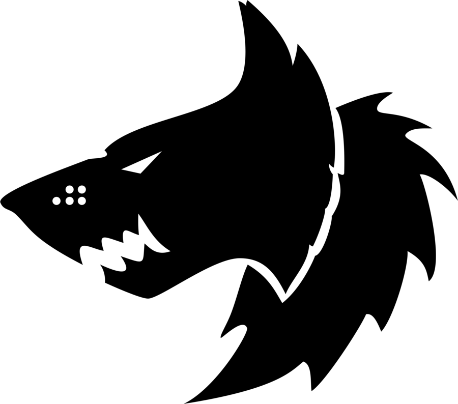 Stilisert ulvesilhuett Bakgrunner