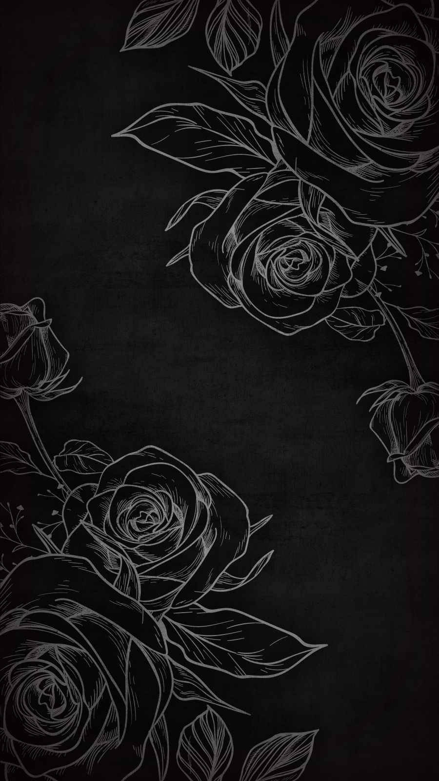 Stilren svart rose iPhone-bakgrunn Bakgrunner