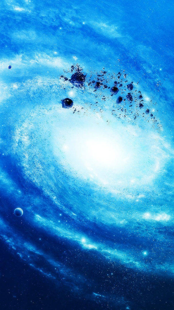 Stjernedebris Galaxy-telefon Bakgrunner