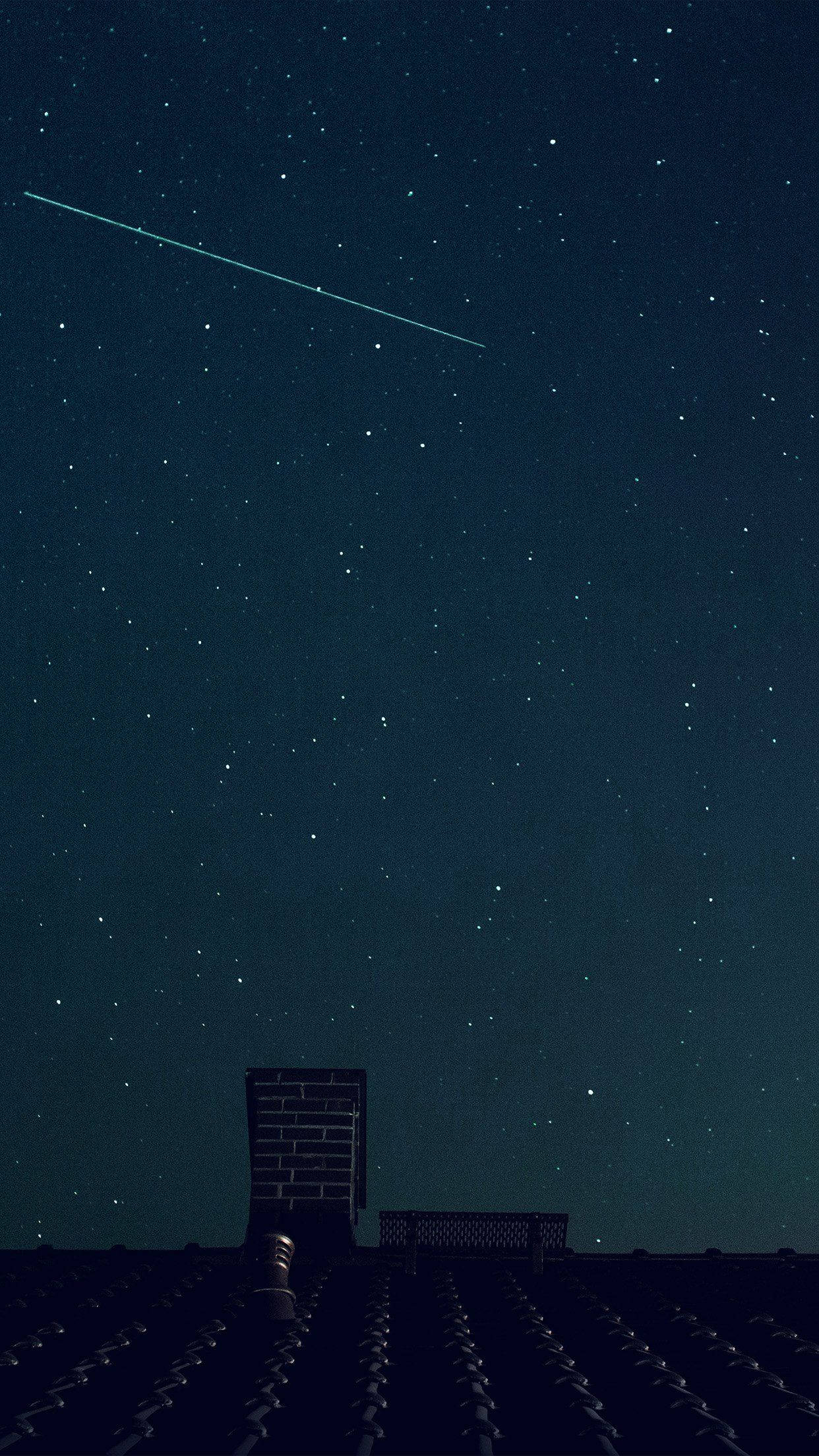 Stjerneskudd Blå Himmel Bakgrunner