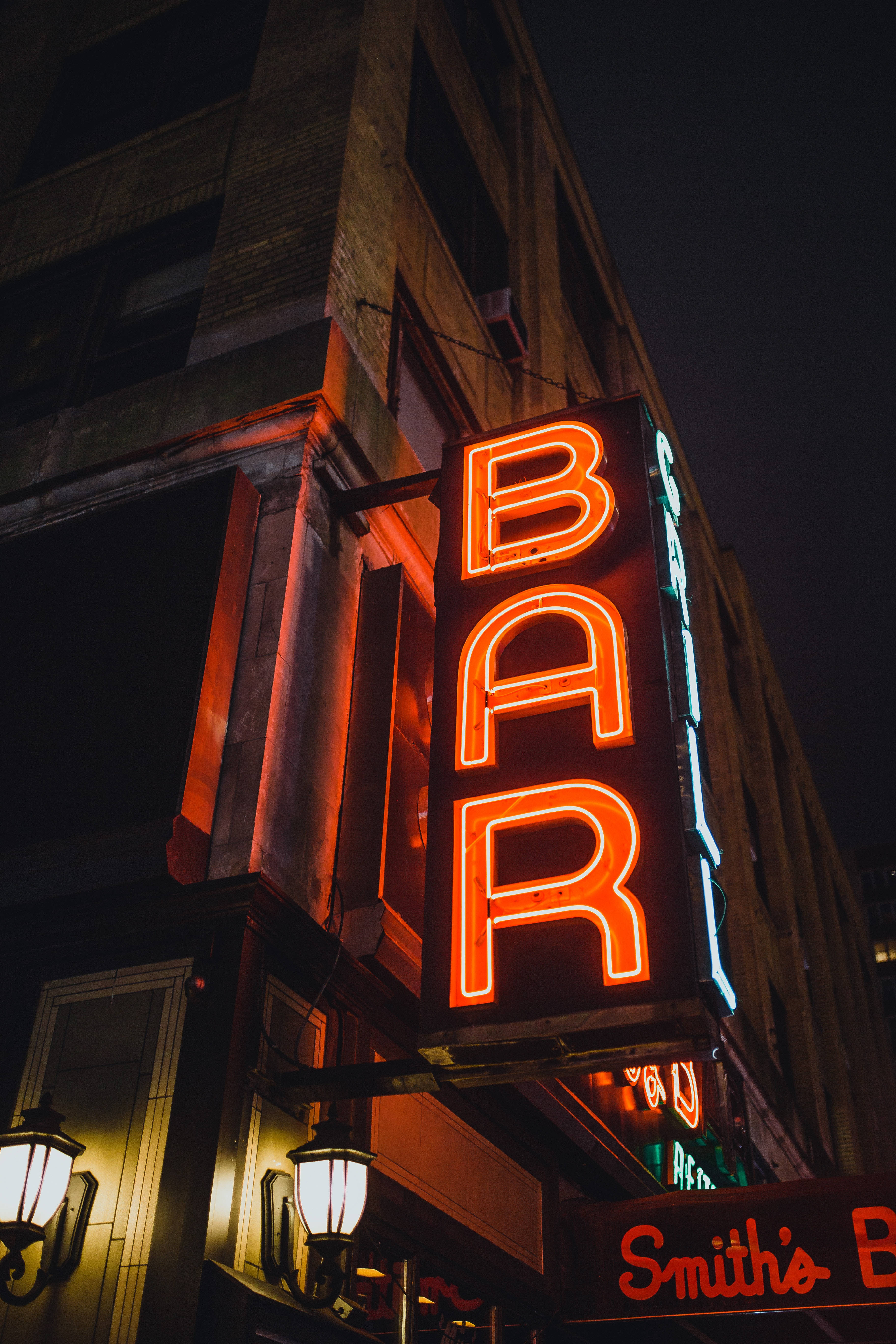 Stor bar neonskilt Bakgrunner