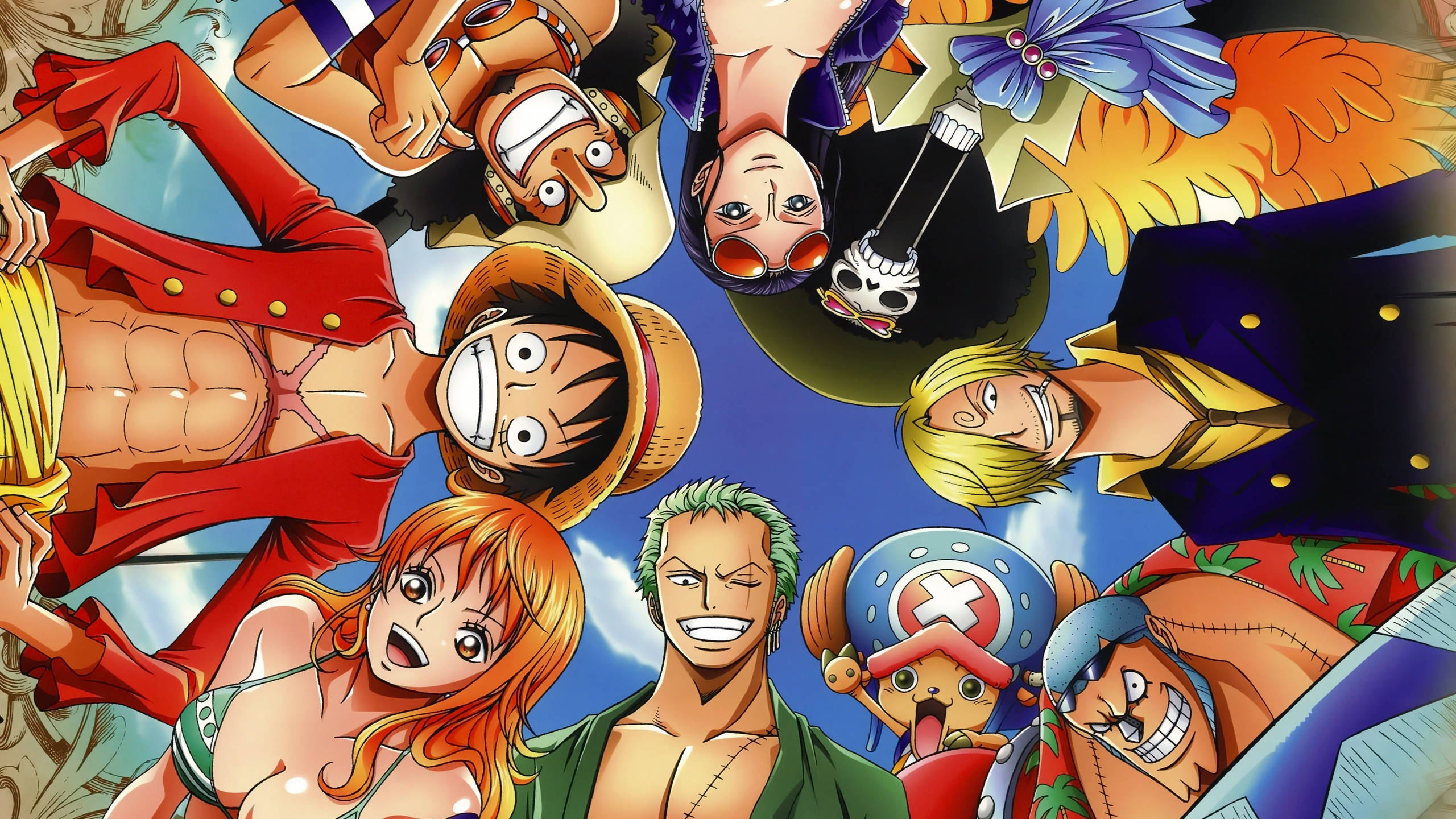 Stråhattene One Piece skrivebordsbakgrunn Bakgrunner