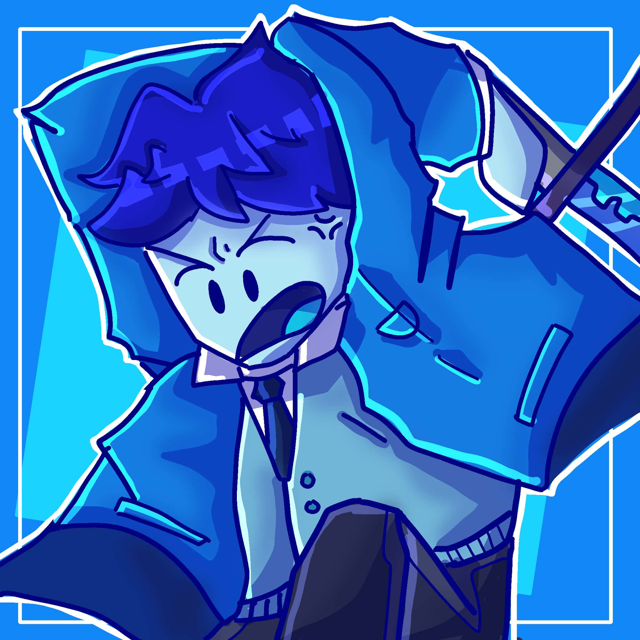 Strålende Roblox Avatar i Aksjon Bakgrunner