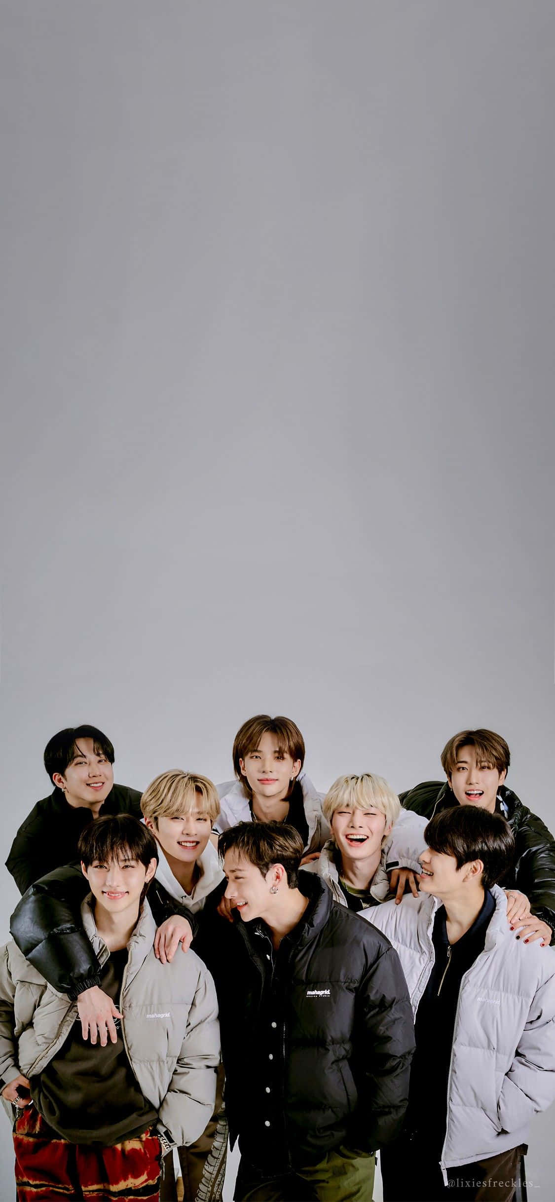 Stray Kids OT8 Forbløffende Visuell Bakgrunner