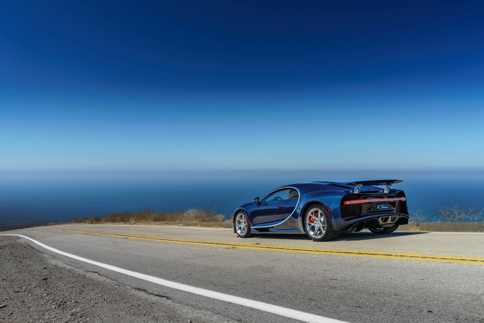 Strømlinjeformet Bugatti Chiron bakgrunnsbilde