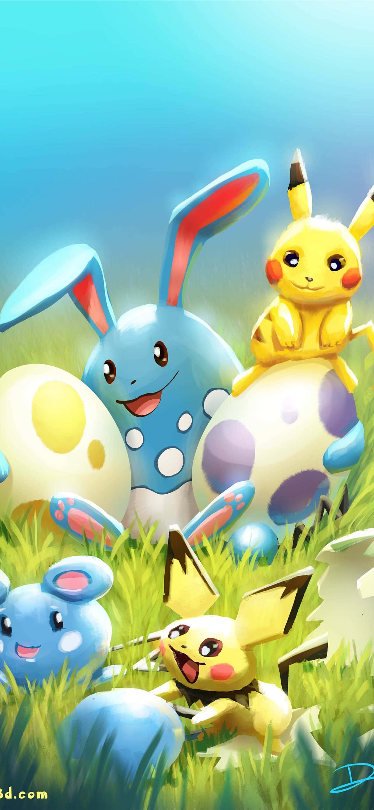 Søtspreng! Vennene Pikachu og Eevee Bakgrunner