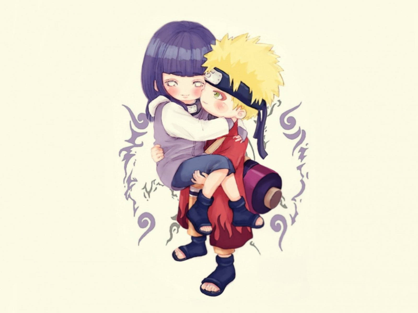 Søtt Naruto og Hinata-par Bakgrunner