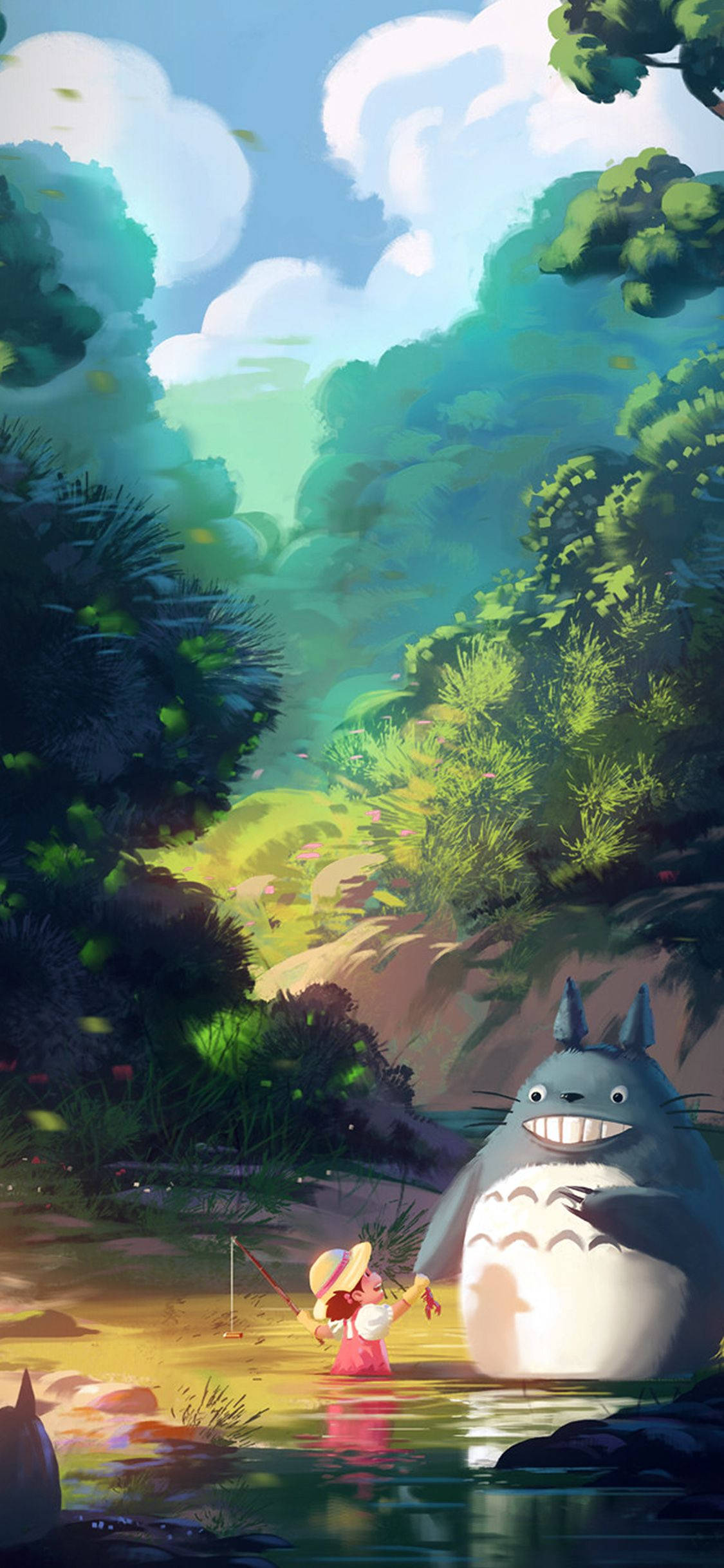 Studio Ghibli iPhone Min nabo Totoro Bakgrunner