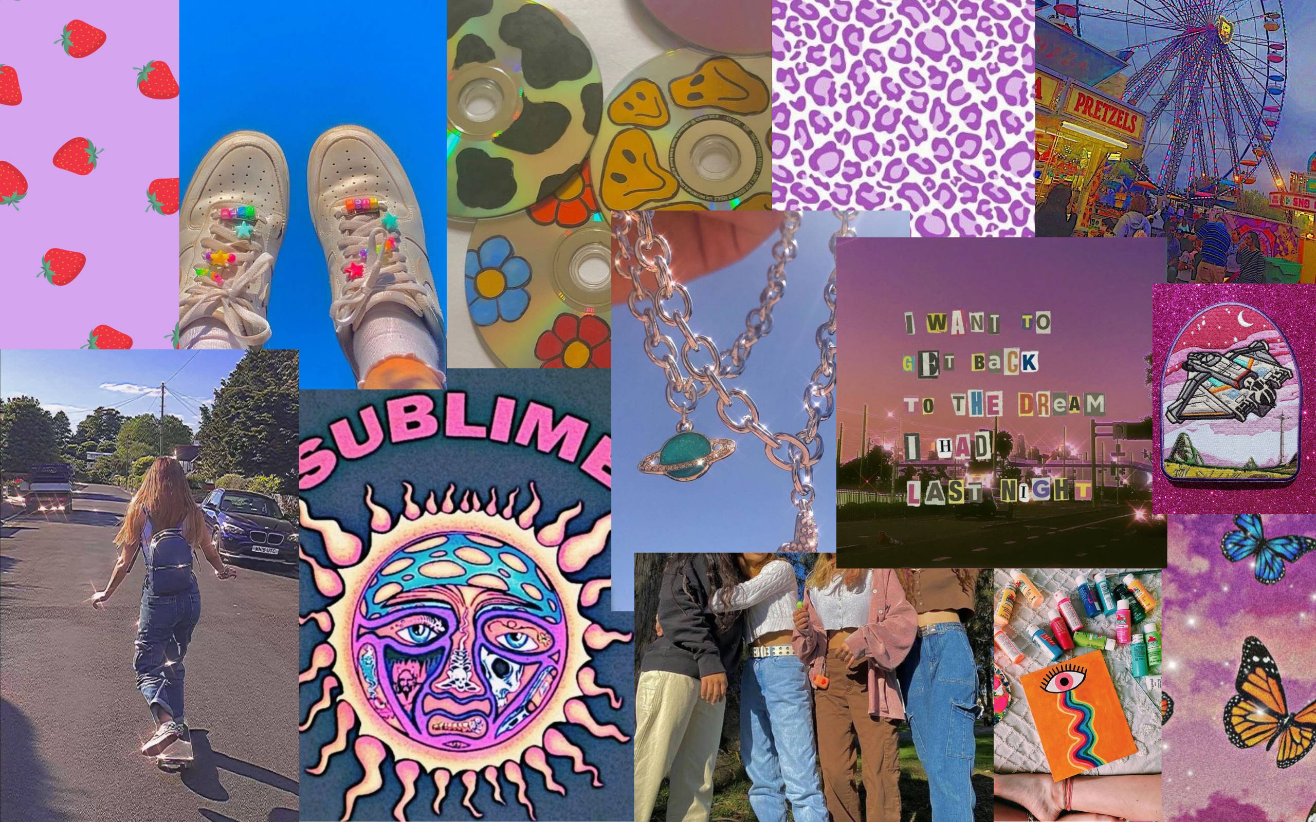 Sublim indie-estetikk Bakgrunner