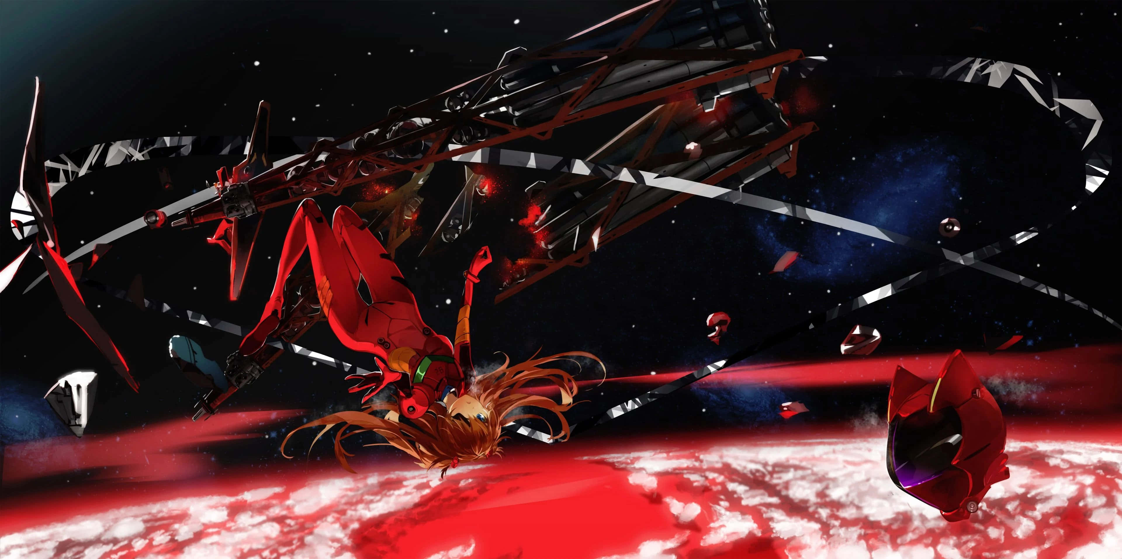 Sublim og mektig scene i Neon Genesis Evangelion Bakgrunner
